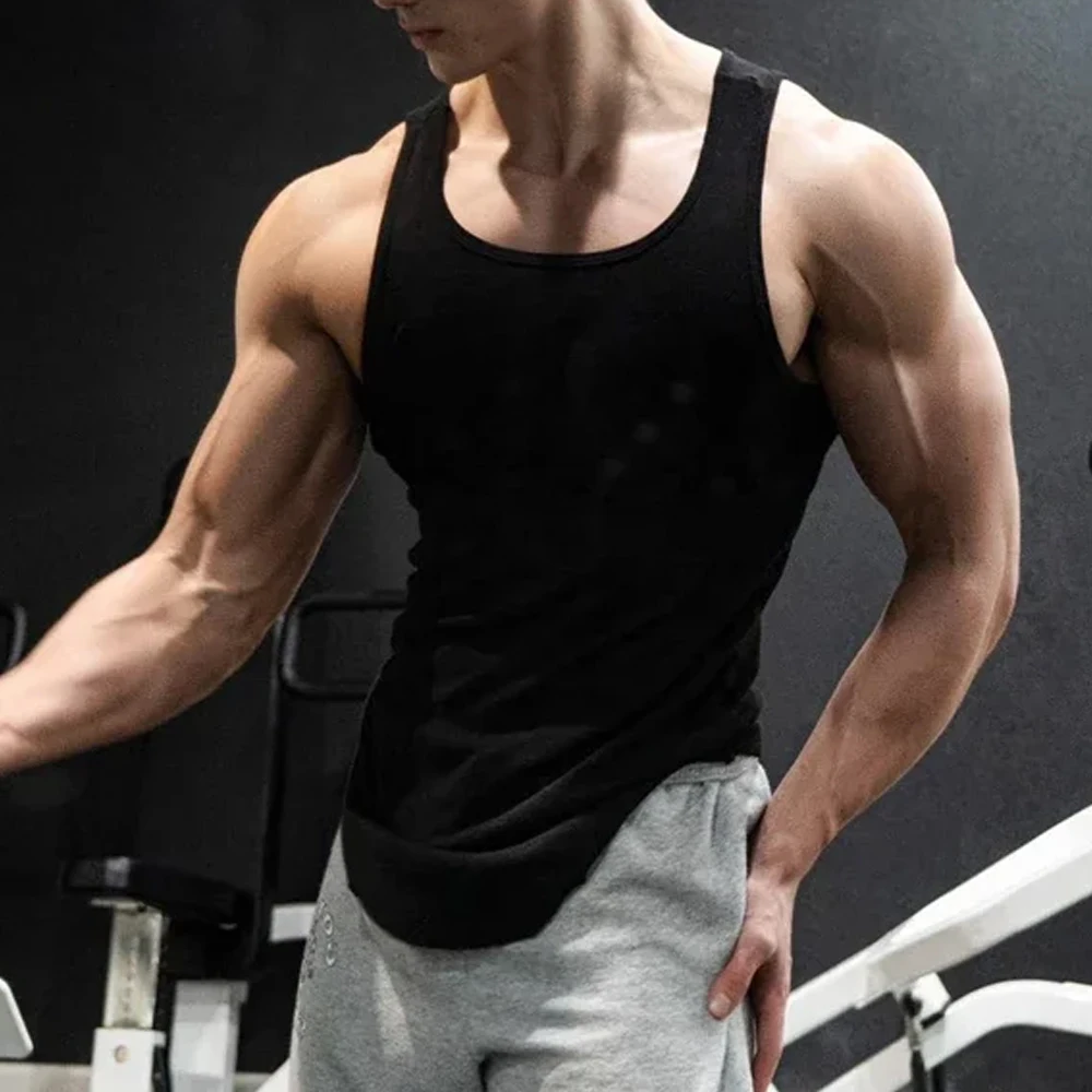 Men's Sport Slim Vest Summer B - Undershirt Crew Neck 评论和价格