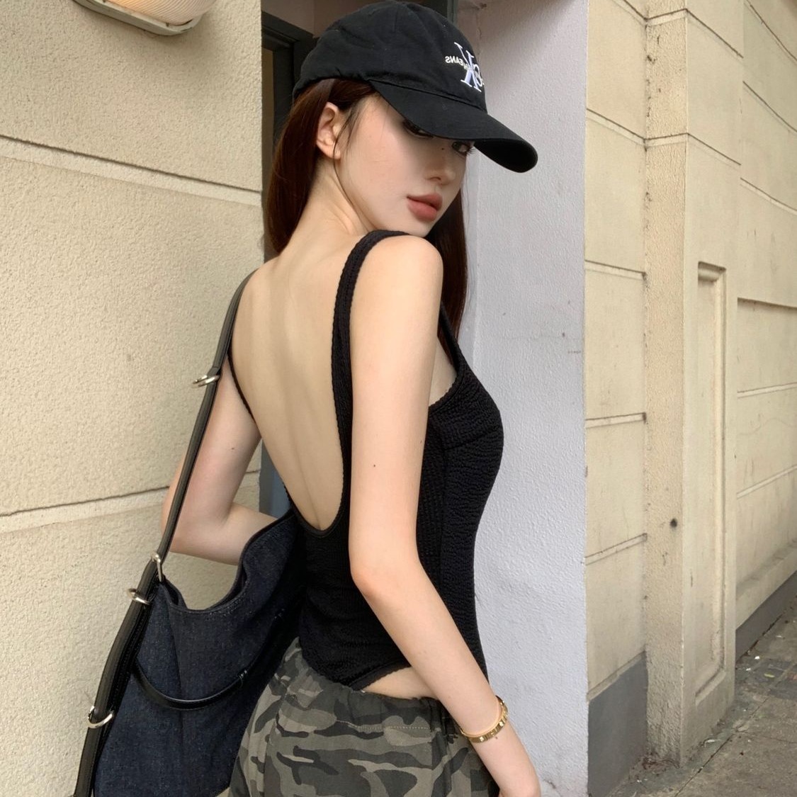 Black Strappy Bodysuit Sexy Ba - Suspender Tank Top 评论和价格