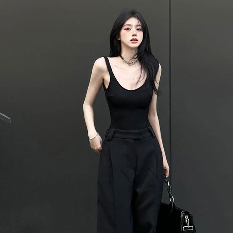 Black Strappy Bodysuit Sexy Ba - Suspender Tank Top 评论和价格