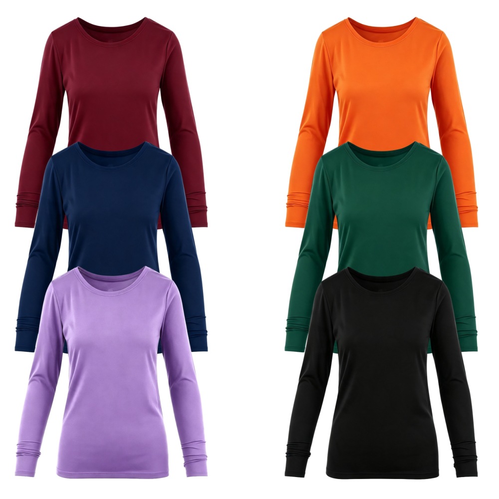 Crew Neck Long Sleeve Scrub Un - Undershirt Crew Neck 评论和价格