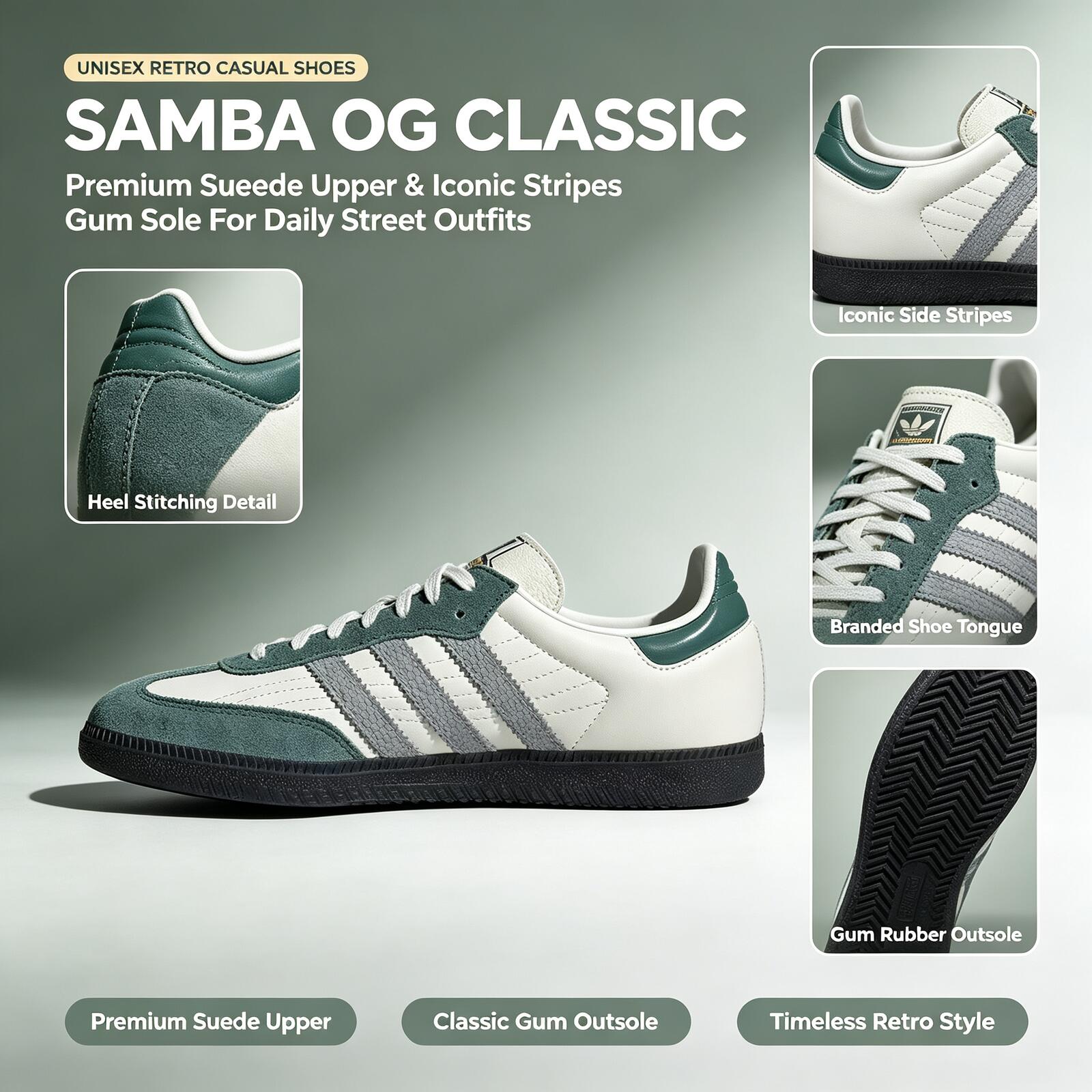 Official Adidas Genuine Samba  - Adidas Shoes Samba 评论和价格