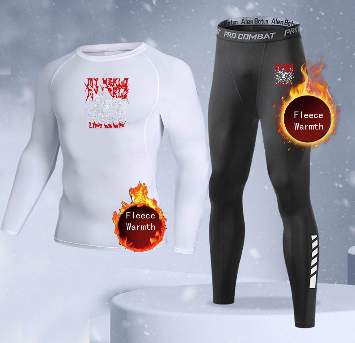 New 2-pieces Winter Warm Men U - Thermal Long John 评论和价格