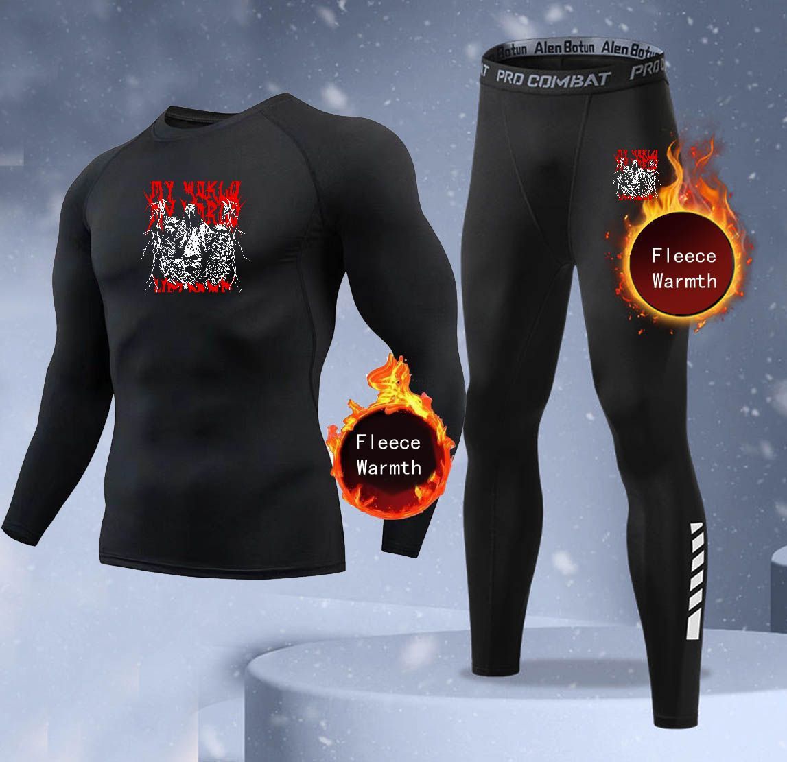 New 2-pieces Winter Warm Men U - Thermal Long John 评论和价格